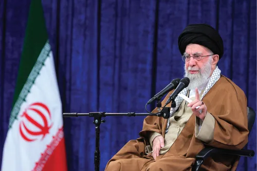 Ayatollah in deep water with Iran on  the boil